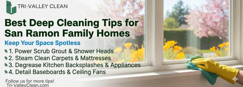 Best Deep Cleaning Tips for San Ramon Family Homes – Keep Your Space Spotless