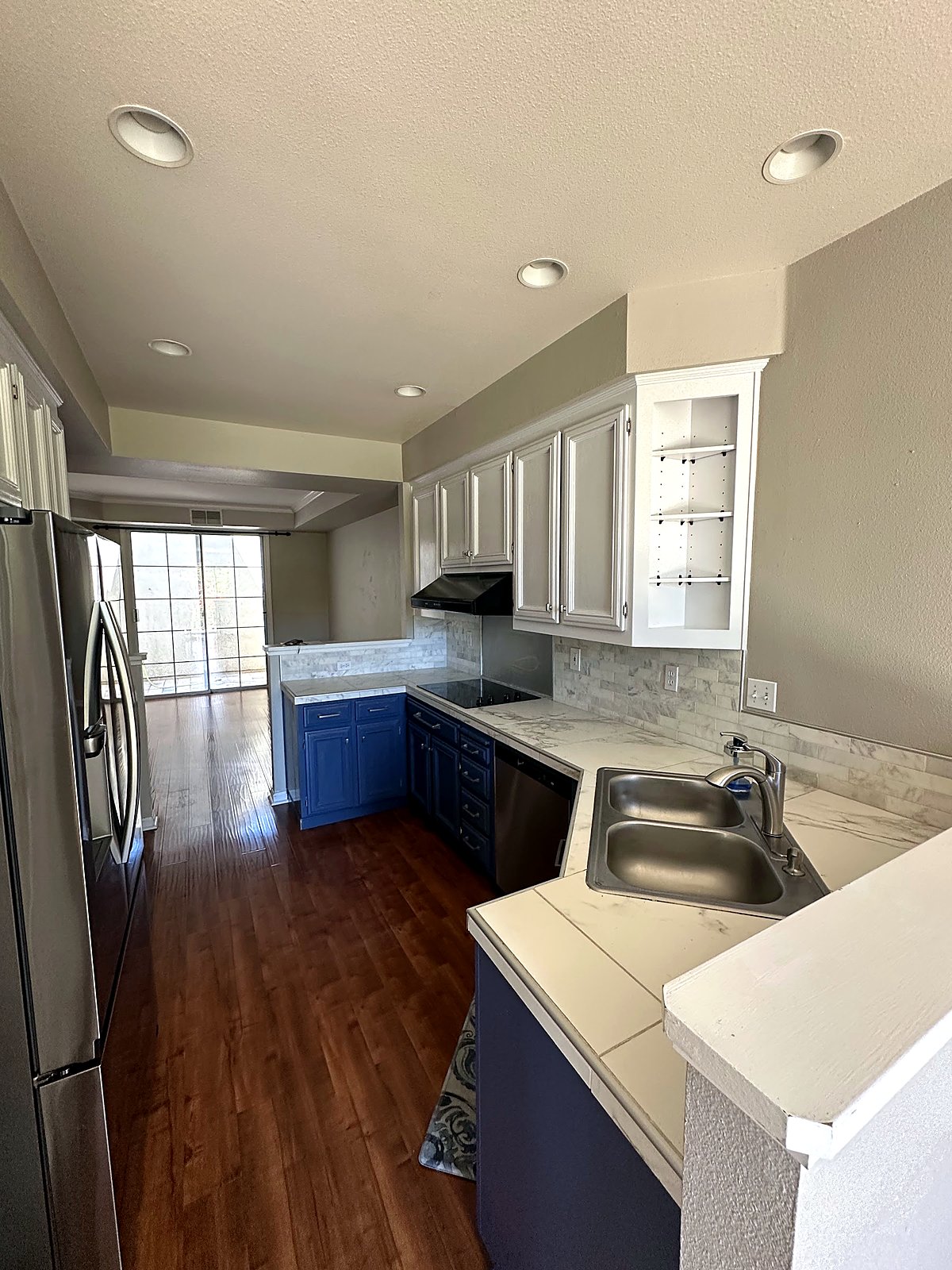 Kitchen after a move-out clean